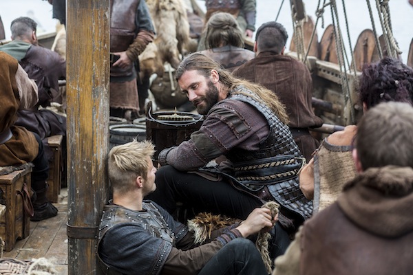 Vikings: Preview of “Boneless” (2.8) – Clips & Photos Bjorn (Alexander Ludwig) and Rollo (Clive Standen) bond on the boat
