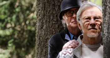 SET DEL FILM "LA GIOVINEZZA" DI PAOLO SORRENTINO.
NELLA FOTO MICHAEL CAINE E  HARVEY KEITEL.
FOTO DI GIANNI FIORITO